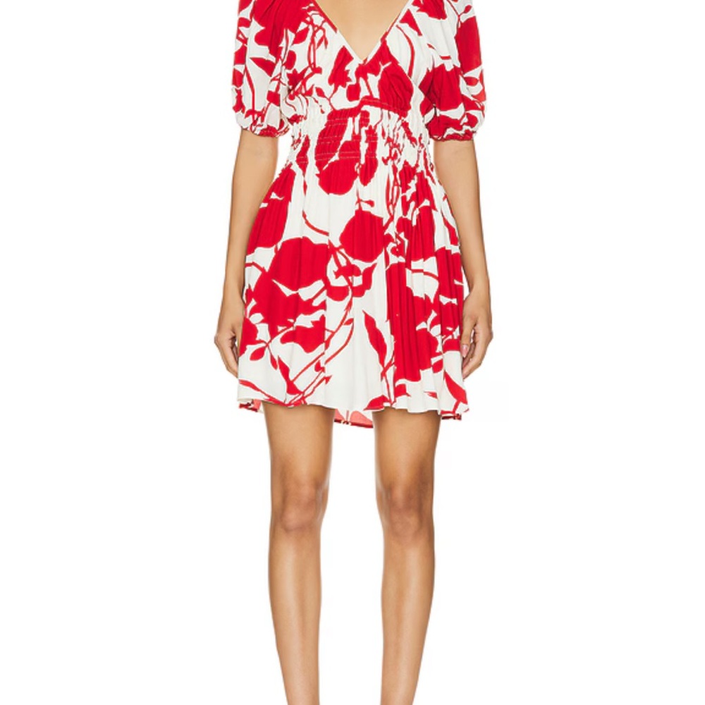 FAITHFULL THE BRAND x REVOLVE Salone Mini Dress in Red Floral